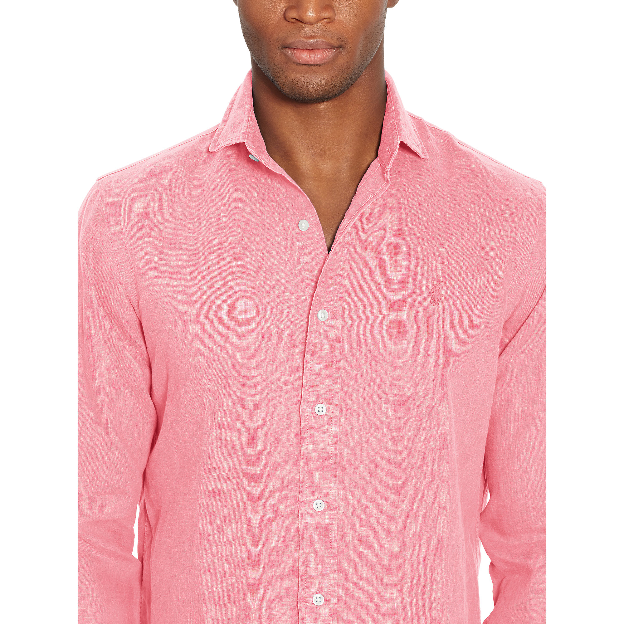 Ralph lauren slim fit linen shirt hotsell